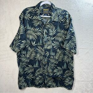 Woolrich John‎ Rich & Bros Camp Shirt Men’s Size XL Hawaiian Sail Nautical